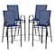 Flash Furniture 4PK Navy Outdoor Barstools with Flex Material 4-JJ-092H-NV-GG - alternate 9
